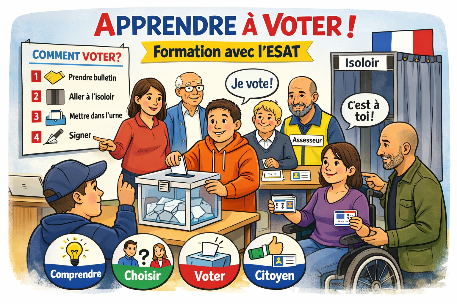 Se préparer à aller voter